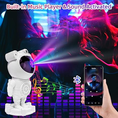 Astronaut Galaxy Night Light Star Projector