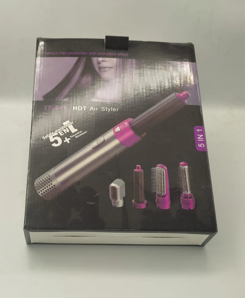 Zenvéra™ 5-in-1 Professional Hair Styler, Dryer & Curler