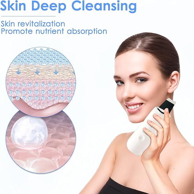 3-in-1 Ultrasonic Skin Scrubber & Deep Facial Cleanser
