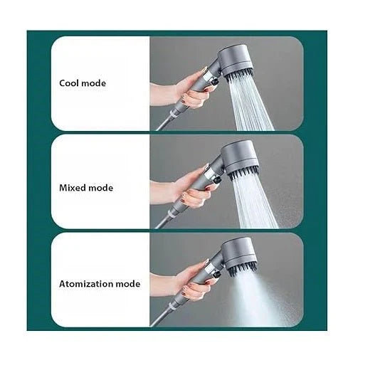 3-Mode High Pressure Shower Head – Water Saving & Filtration Boost