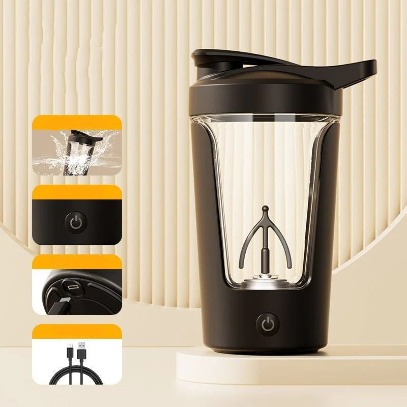 Automatic Electric Protein Shaker & Coffee Mixer Bottle
