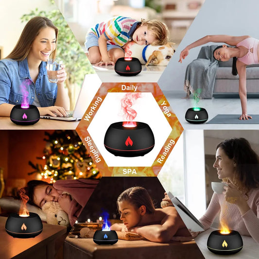 Volcanic Flame Aroma Diffuser & Humidifier