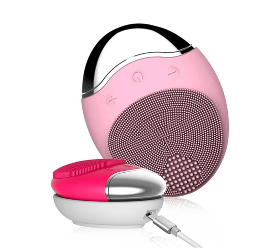 Silicone Electric Facial Cleansing Brush – Deep Pore Cleanser & Skin Massager (Rechargeable)
