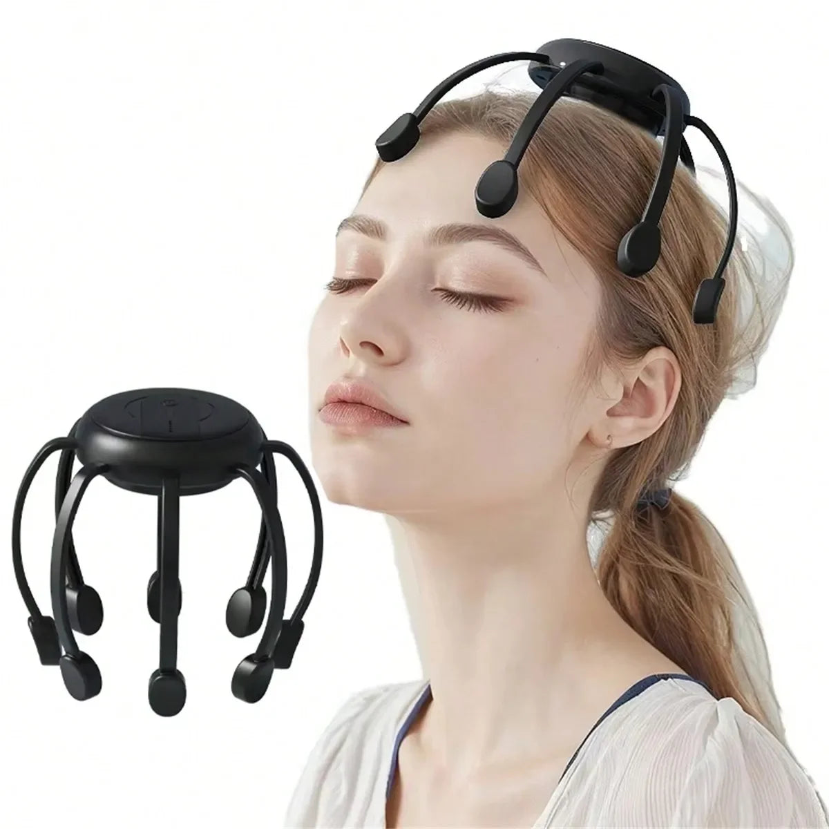 Smart Electric Octopus Head Massager – Stress & Pain Relief