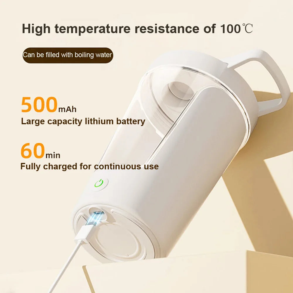 Automatic Electric Protein Shaker & Coffee Mixer Bottle