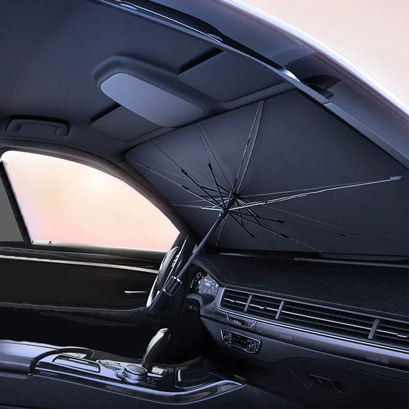 Premium Car Windshield Sun Shade Umbrella – Foldable Heat Insulator