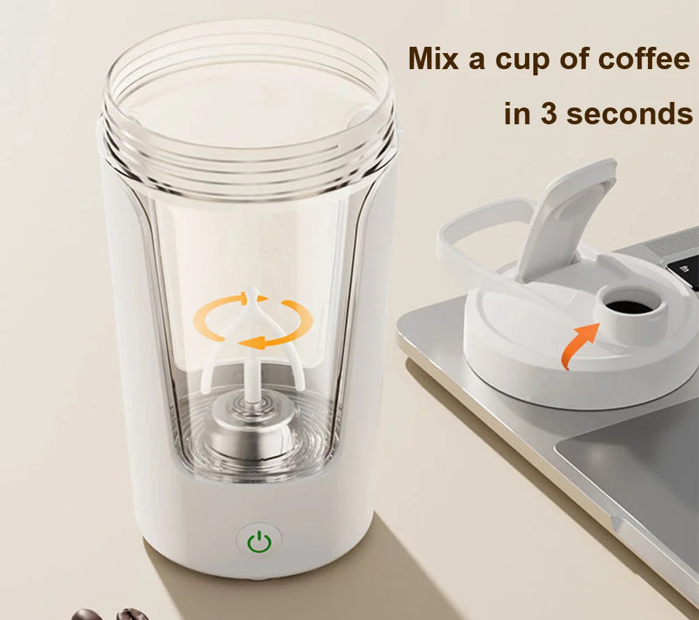 Automatic Electric Protein Shaker & Coffee Mixer Bottle