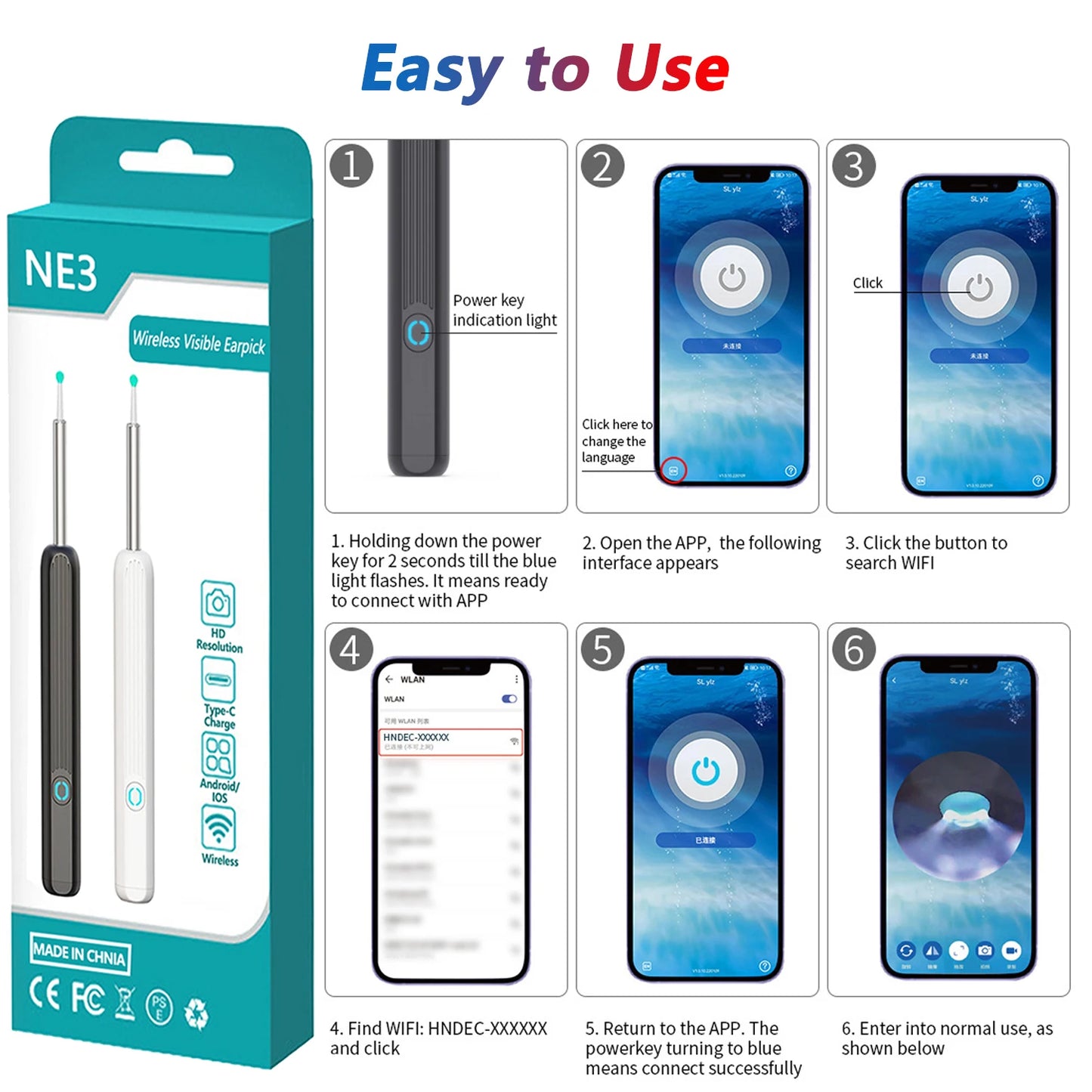 Smart Visual Ear Cleaner with HD Camera