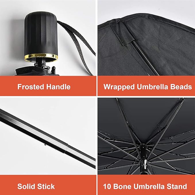 Premium Car Windshield Sun Shade Umbrella – Foldable Heat Insulator