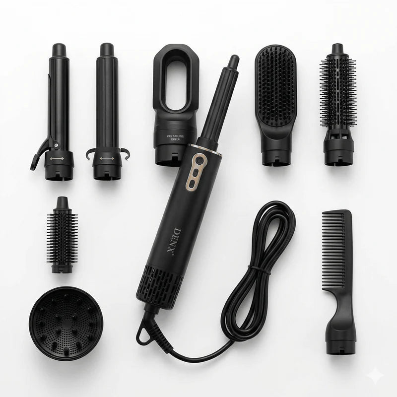 Zenvéra™ 5-in-1 Professional Hair Styler, Dryer & Curler