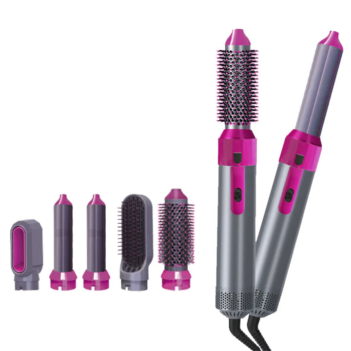 Zenvéra™ 5-in-1 Professional Hair Styler, Dryer & Curler