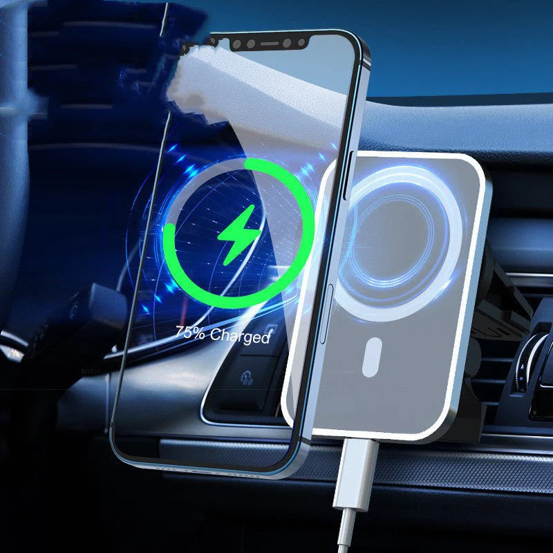 Zenvéra | MagSafe Compatible 15W Fast Magnetic Wireless Car Charger & Mount