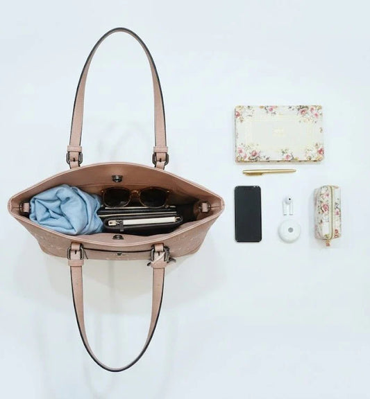 Premium Large Capacity Aesthetic Tote Bag with Inner Pouch