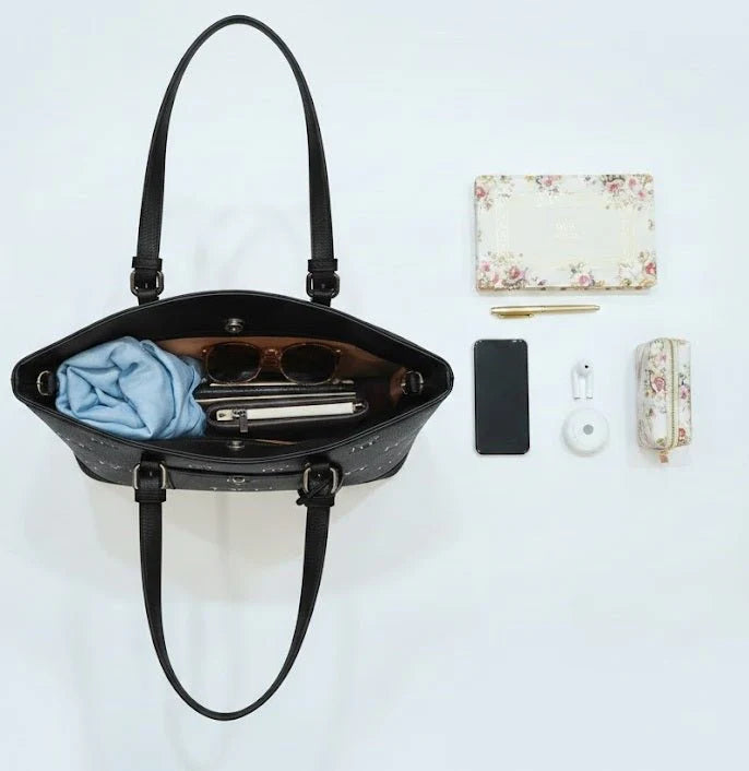 Premium Large Capacity Aesthetic Tote Bag with Inner Pouch