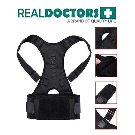 Adjustable Shoulder Back Support Belt – Premium Posture Corrector for Pain Relief