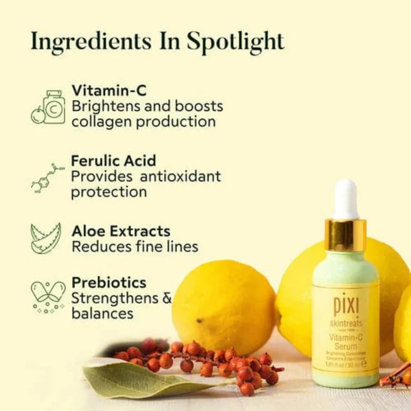 Pixi Beauty Vitamin C Serum – Brightening & Antioxidant Glow Serum (30ml)